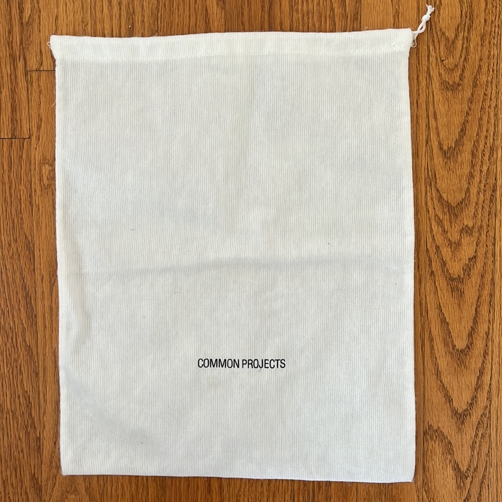 Common Projects Shoe Bag 12" W x 15" L Dust Cover Bag Storage Drawstring